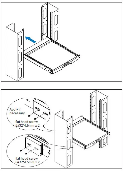 CyberView-F1417-1U-Ultra-Short-Depth-LCD-Console-Drawer-35