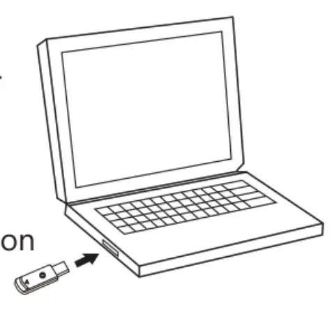 BYEASY P6000 Wireless Laser Presenter - loptop