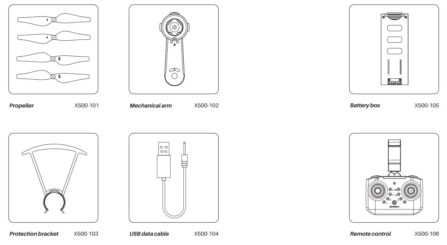 SIMREX-X500-mini-Drone-Optical-Flow-Positioning-RC-Quadcopter-with-720P-HD-Camera-19
