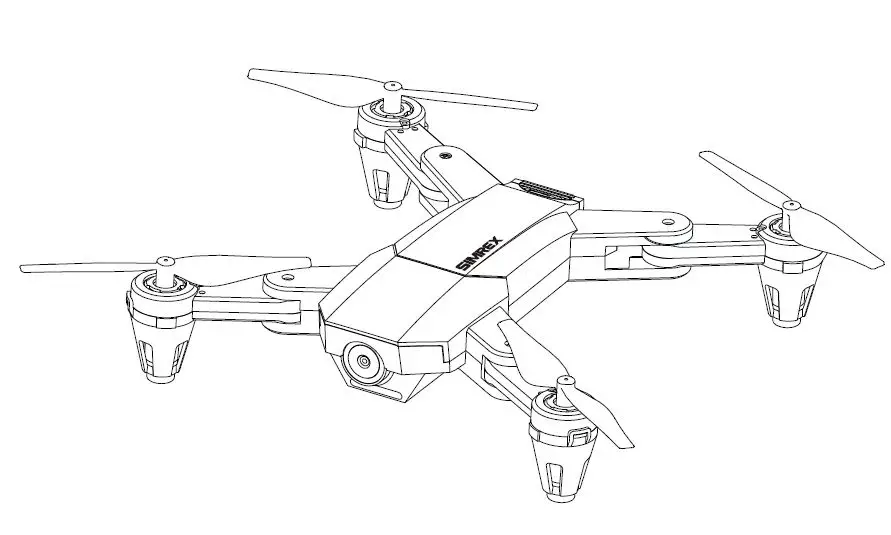 SIMREX-X500-mini-Drone-Optical-Flow-Positioning-RC-Quadcopter-with-720P-HD-Camera-product