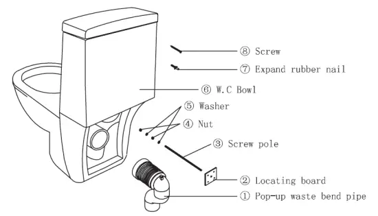 Wellis VW00021 To Toilet Pan Connector fig 1