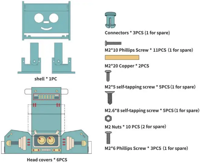 ELEGOO Penguin Bot Biped Robot Kit - 3