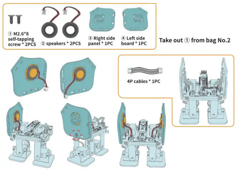 ELEGOO Penguin Bot Biped Robot Kit - 9