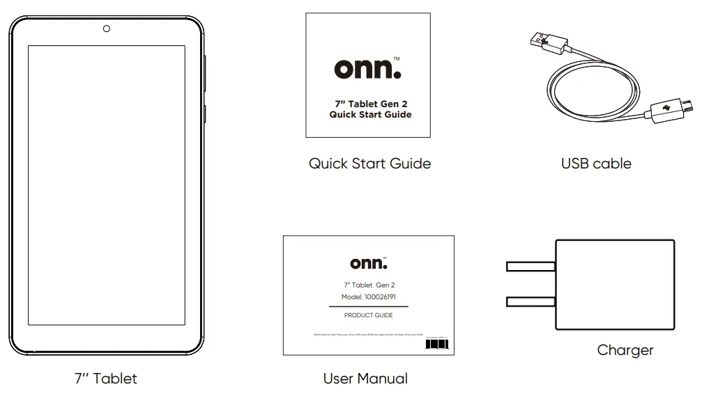 onn 100026191 7 Inch Gen 2 Tablet-