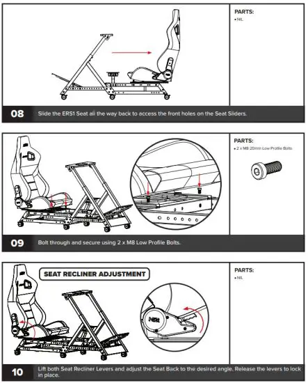 next level ERS1 Seat Racing Simulator Cockpit - figure 11