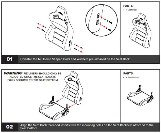 next level ERS1 Seat Racing Simulator Cockpit - figure 2