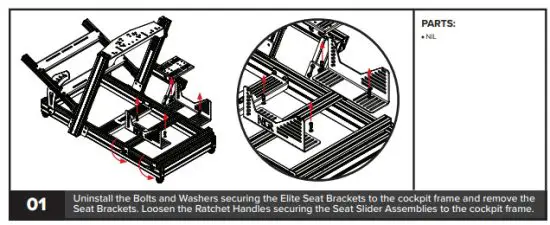 next level ERS1 Seat Racing Simulator Cockpit - figure 5