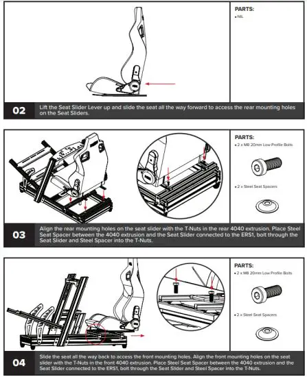 next level ERS1 Seat Racing Simulator Cockpit - figure 6