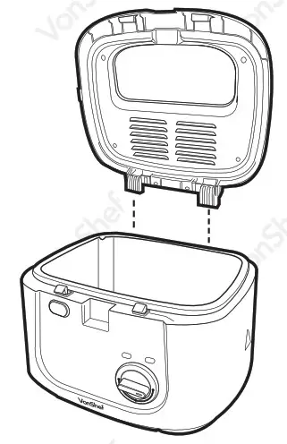 VonShef 2013375 2.5L Deep Fat Fryer - 2