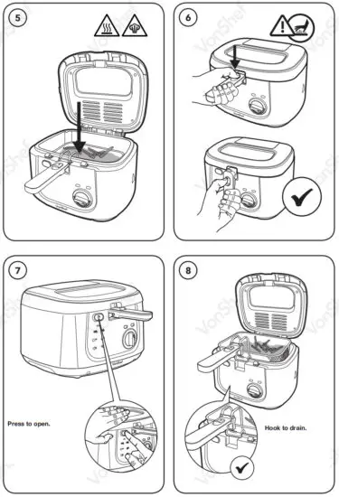 VonShef 2013375 2.5L Deep Fat Fryer - OPERATION 1