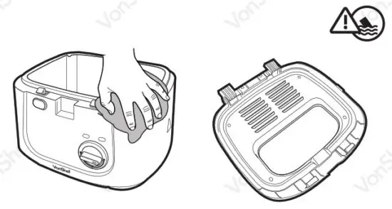VonShef 2013375 2.5L Deep Fat Fryer - use