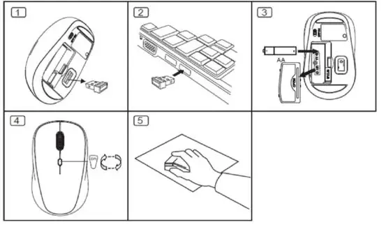 ednet 81166 2.4GHz Wireless Notebook Mouse-FIG1