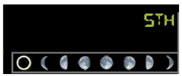 PEREL WC224 WiFi Weather Station with Outdoor Unit User Manual - Moon Phase