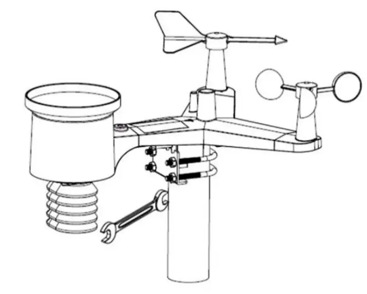 PEREL WC224 WiFi Weather Station with Outdoor Unit User Manual - Mounting the Outdoor Sensor
