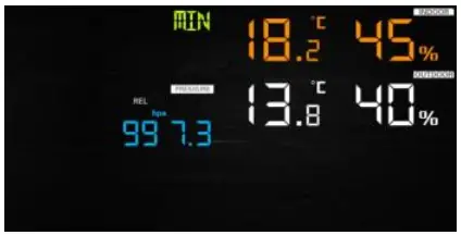 PEREL WC224 WiFi Weather Station with Outdoor Unit User Manual - Press MAX MIN again