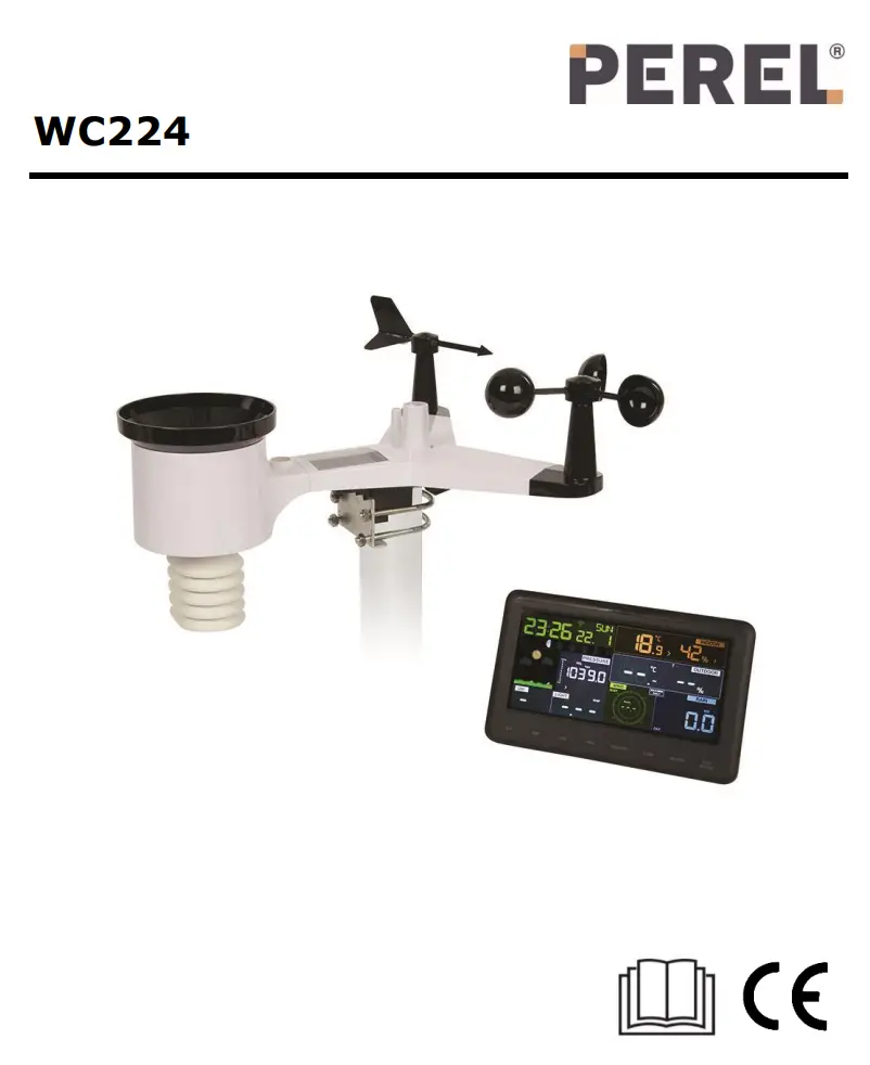 PEREL WC224 WiFi Weather Station with Outdoor Unit User Manual