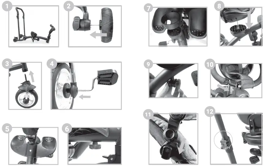 OSTWAY-BB5660-Toddler-Tricycle-Stroller- fig 3