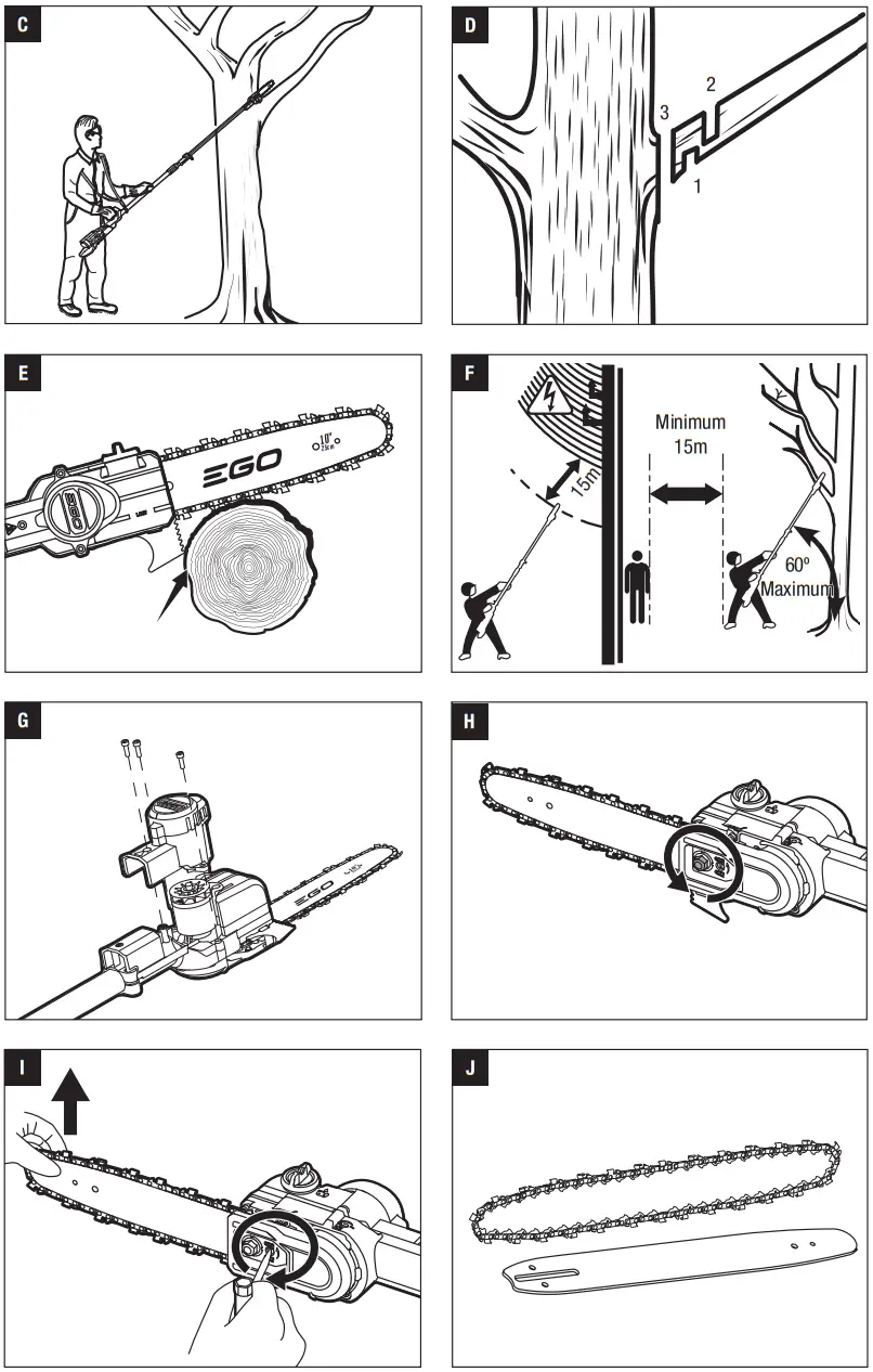 EGO PSX2500 Pole Saw Attachment - fig2