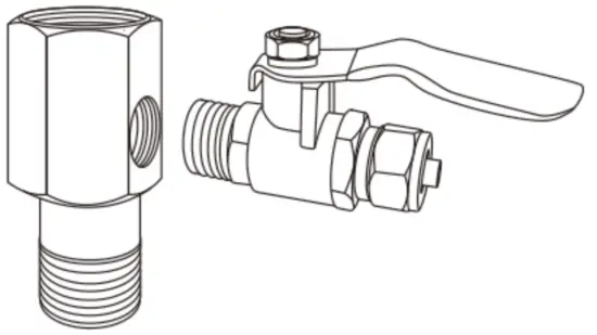 Install the Feed water valve