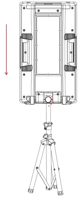 AMERICAN AUDIO APX12 GO BT Two Way 12 Inch 200W Battery Powered Portable PA Speaker - POLE MOUNTING