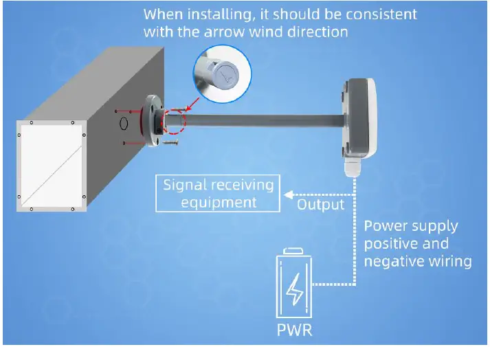 SONBEST SM3788B RS485 Breeze Wide Range Pipeline Wind Speed Sensorvideo fig 8
