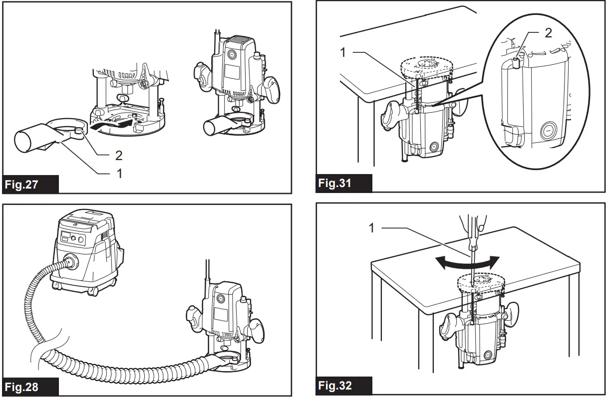 makita RP1802 1850 W Electric Routers - Fig 8