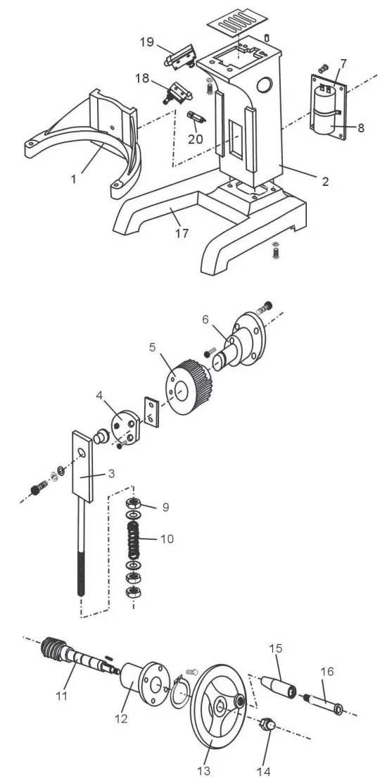 AVANTCO MX10 Gear Driven 10 Quart Commercial Mixer - FIGURE 7
