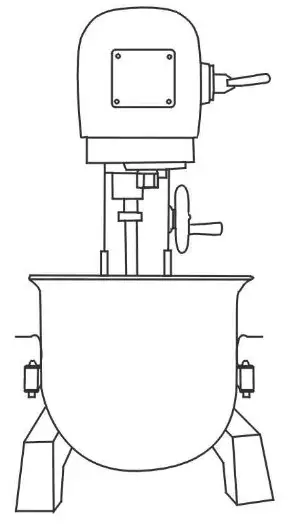 AVANTCO MX10 Gear Driven 10 Quart Commercial Mixer - fig 1