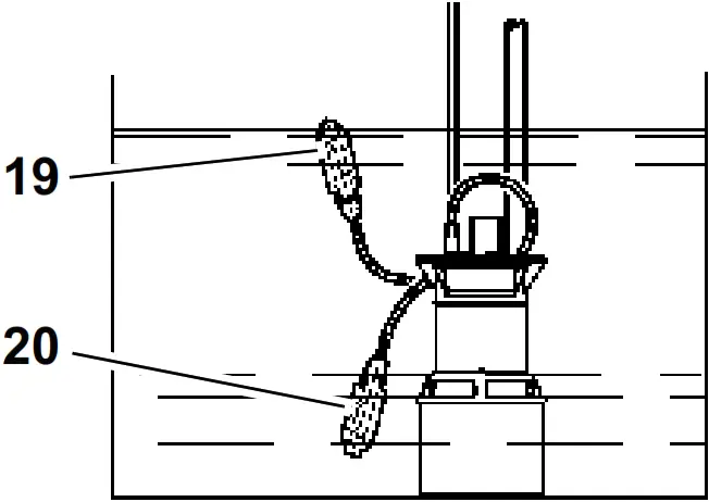metabo TP 6600 Clear Water Submersible Pump - float switch
