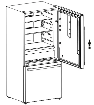 Hisense RB17A2CSE 17 0 cu ft Counter Depth Bottom Mount Refrigerator- FIG10