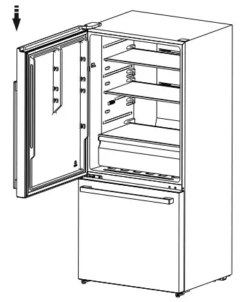 Hisense RB17A2CSE 17 0 cu ft Counter Depth Bottom Mount Refrigerator- FIG15