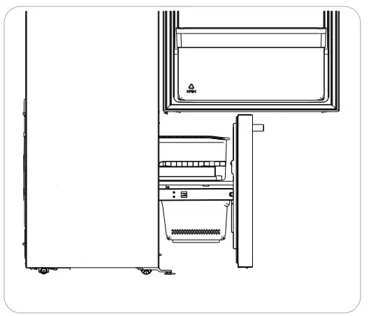 Hisense RB17A2CSE 17 0 cu ft Counter Depth Bottom Mount Refrigerator- FIG21