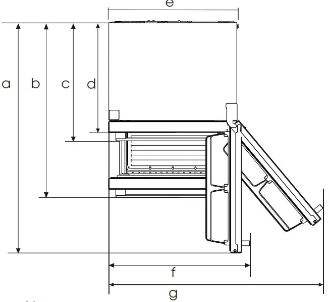 Hisense RB17A2CSE 17 0 cu ft Counter Depth Bottom Mount Refrigerator- FIG4