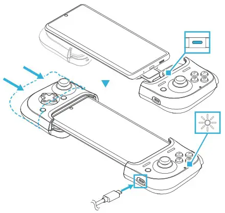 GAMEVICE GV191 Mobile Console Gaming - INSTALLING YOUR PHONE