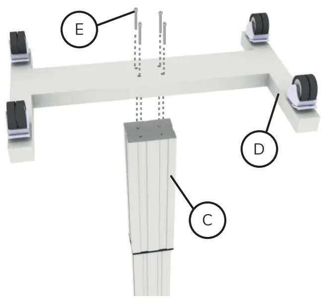 Neomounts PLASMA M2550T Floor Stand - STEP 1