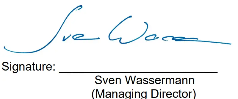 wassermann 160-T95 Pressure Polymerisation Automat Compactor - signature