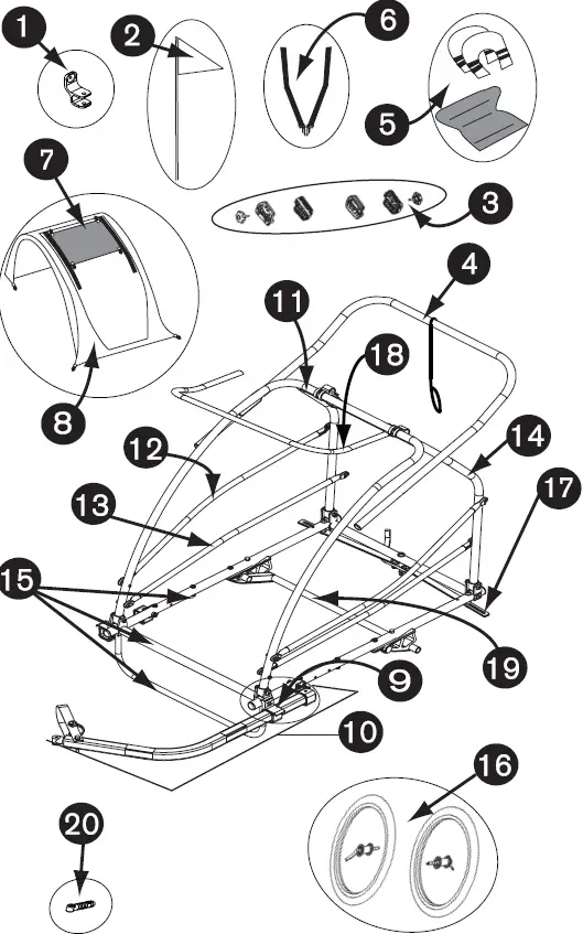 BURLEY 766981 Solo 2008 Child Trailer 19