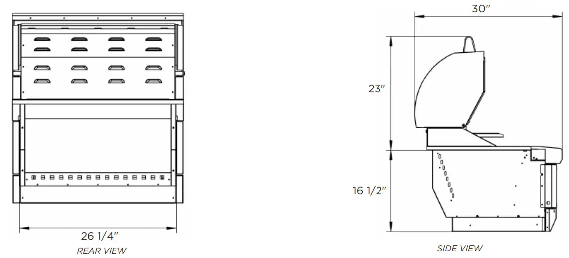 COYOTE Stainless Steel - DIMENSIONAL RENDERINGS2