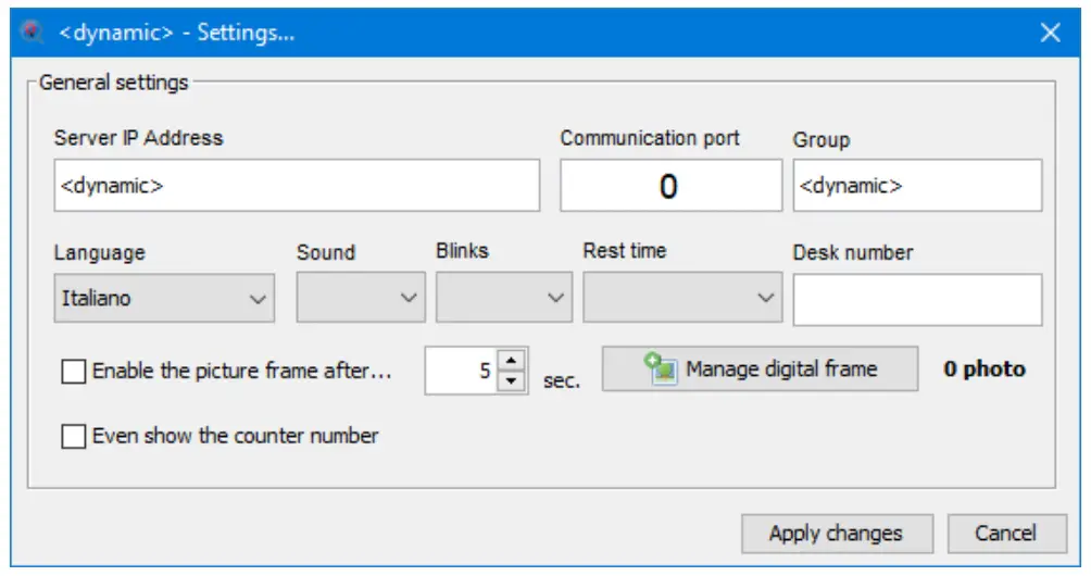 System configuration