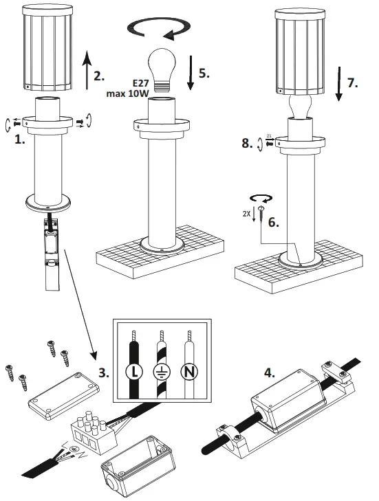 Sanico FIORD 312327 Outdoor Floor Lamp - fig 3