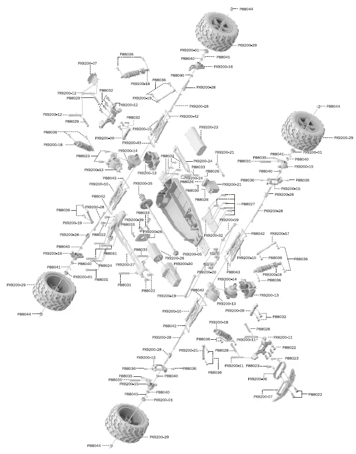 KOLEGEND-9204E-1-or-10-Scale-RC-Power-4WD-Off-Road-Car-2.4GHz-Radio-System-FIG-10