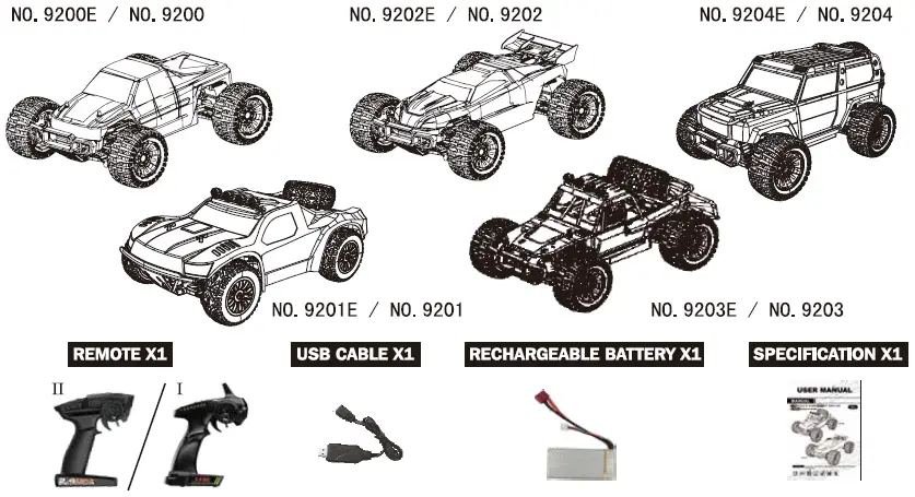 KOLEGEND-9204E-1-or-10-Scale-RC-Power-4WD-Off-Road-Car-2.4GHz-Radio-System-FIG-3