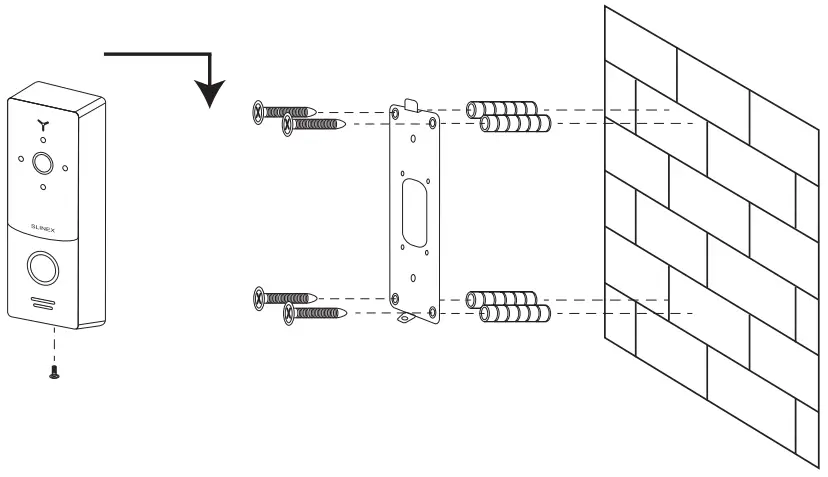SLINEX ML 20TLHD Individual Outdoor Panel with Touchless Call System - FIG 7