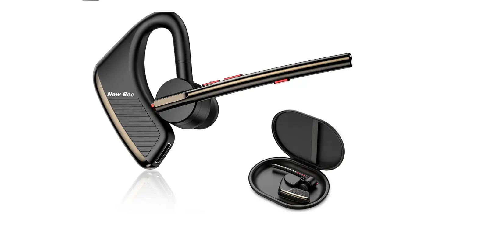 Bluetooth Headset New Bee V5.2 Wireless Bluetooth Earpiece-complete Features/instruction Manual