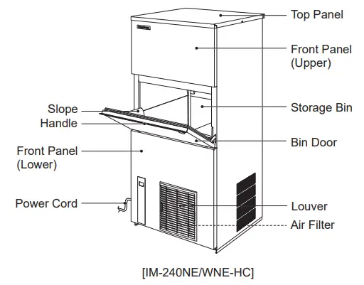 HOSHIZAKI-IM-100NE-HC-Hydrocarbon-Large-Cube-Ice-Maker-fig-2