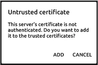myQ Mobile Client App - Certificate