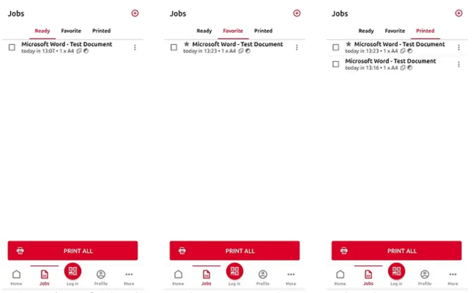 myQ Mobile Client App - Jobs