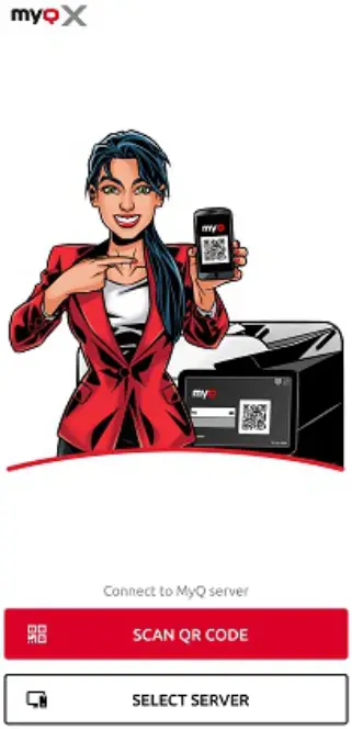 myQ Mobile Client App - MyQ server 1