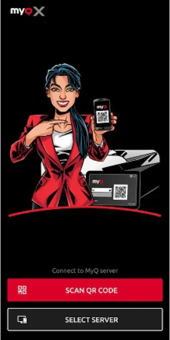 myQ Mobile Client App - MyQ server 2