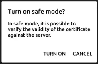 myQ Mobile Client App - Safe Mode